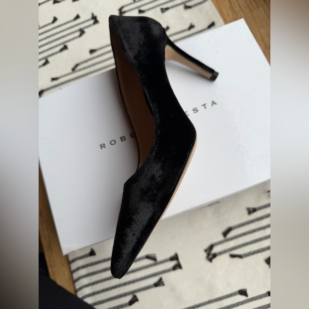 Roberto Festa Milano black suede pumps - Picture 4 of 6
